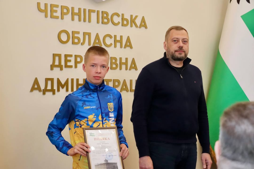 Сновські спортсмени отримали подяки від В’ячеслава Чауса