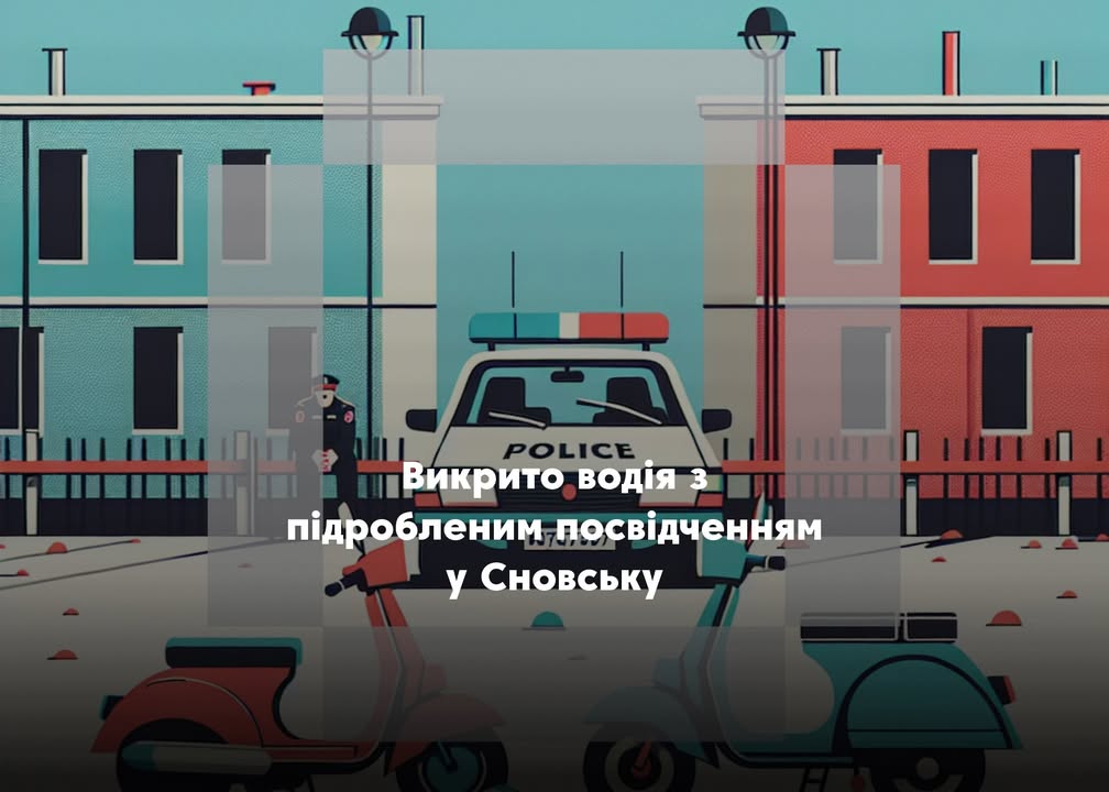 Сновські поліцейські викрили водія з підробленим посвідченням