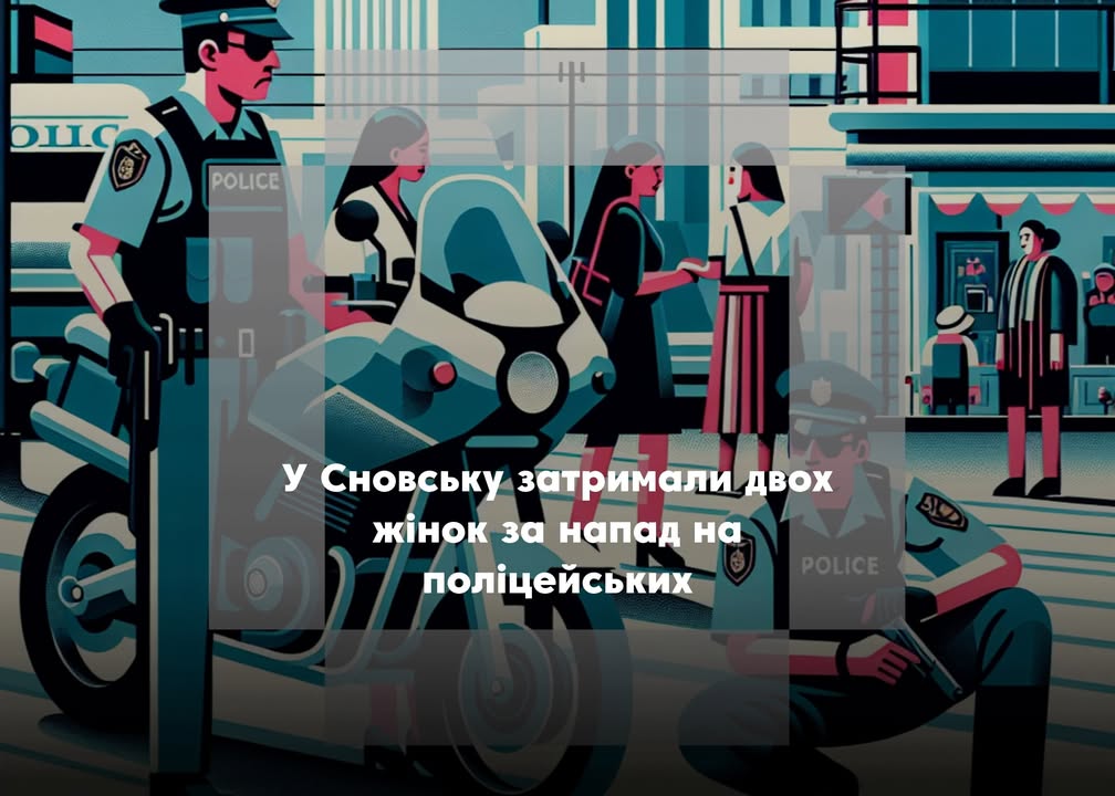 У Сновську затримали жінок за напад на поліцейських після зупинки мотоцикла