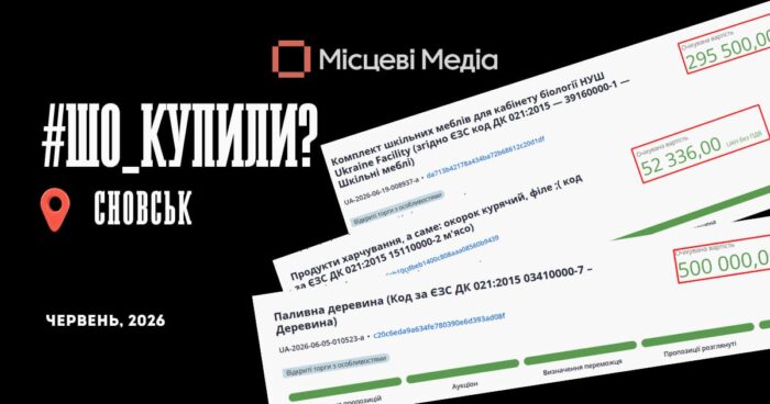 Майже 500 тисяч гривень на дрова: куди спрямували бюджет Сновська у червні