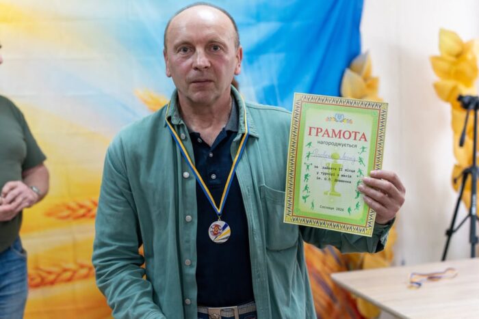Леонід Роговенко зі Сновська посів друге місце на шаховому турнірі у Сосниці